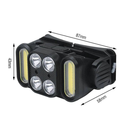 Rechargeable LED Headlamp for Camping Cycling Hiking Hunting EasyOptionXY LLC