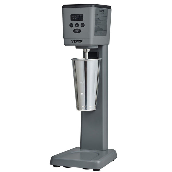 VEVOR Milkshake Maker, 375W Electric Milkshake Machine, Single Head Drink Mixer Blender Machine, LED Intelligent Microswitch, 3-Speed Milkshake Mixer with 820 ml Stainless Steel Cup EasyOptionXY LLC