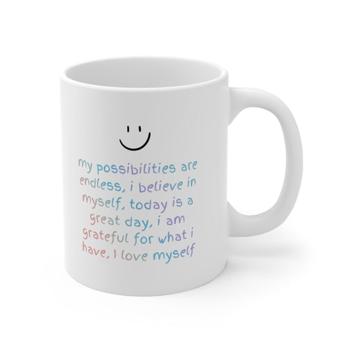 Positive Affirmations Reminder Mug EasyOptionXY LLC