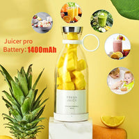 Portable Electric Juicer Blender Wireless Charging Fruit Mixers Food Milkshake Fruit Vegetable Multifunction Juice Maker Machine EasyOptionXY LLC