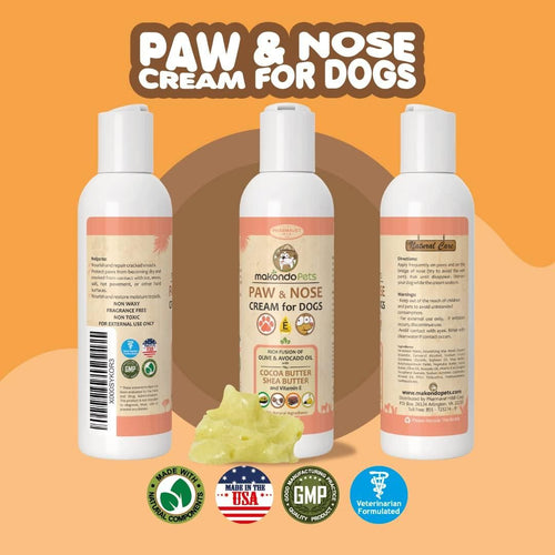 Natural Dog Paw Balm Non Waxy Formula Dog Nose Balm Snout Soother for Dogs Our Paw Cream for Dogs is a Must in Dog Bathing Supplies Ideal Dog & Cat Paw Balm to use After a paw Cleaner for Dogs EasyOptionXY LLC