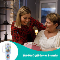 1pc 40oz Water Bottles,5D Little Turtle Series Tumbler,Large Capacity Stainless Steel Tumbler Insulation Cup With Lid And Straw For Women,Camping,Driving,skiing,Thermocoolers.Best Gift EasyOptionXY LLC