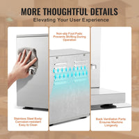 VEVOR Milkshake Maker Machine, 120W Commercial Milk Tea Shaker Machine, Double Head Milk Shake Mixer Machine, 0-180s Adjustable Milkshake Blender, with 1 L PC Cup, for Milk Tea Store EasyOptionXY LLC