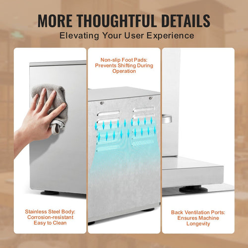 VEVOR Milkshake Maker Machine, 120W Commercial Milk Tea Shaker Machine, Double Head Milk Shake Mixer Machine, 0-180s Adjustable Milkshake Blender, with 1 L PC Cup, for Milk Tea Store EasyOptionXY LLC