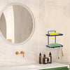 Soap Dish Soap Bar Holder Square Soap Rack Wall Mounted S Bar Shower Bathroom Self with 2 Hooks EasyOptionXY LLC