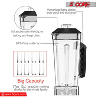 5 Core 2L Professional Countertop Blender For Kitchen 68 Oz 2000W High Speed BPA Free 6 Titanium Blade Smoothie Blender Electric For Soup Shake Juice Multi-Speed Manual JB 2000 M EasyOptionXY LLC