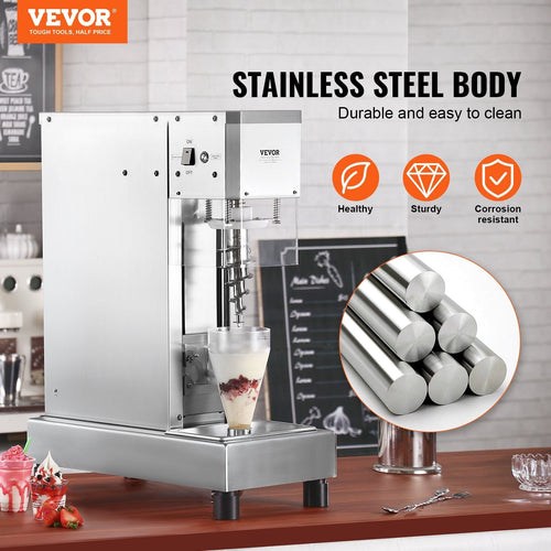 VEVOR Ice Cream Blender 750W Ice Cream Mixer Stir Machine 304 Stainless Steel EasyOptionXY LLC