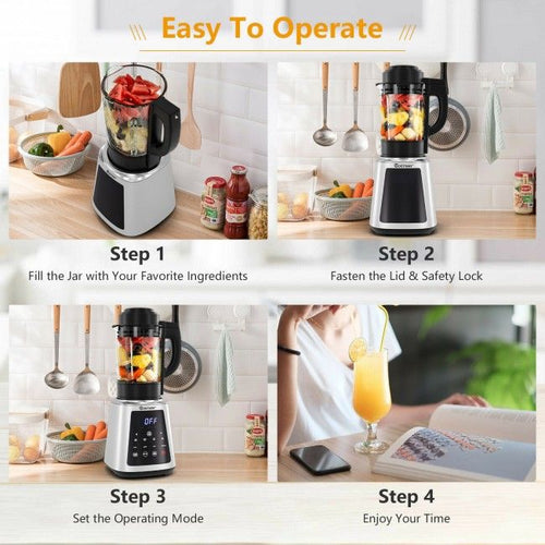 Professional Countertop Blender 8-in-1 Smoothie Soup Blender with Timer EasyOptionXY LLC