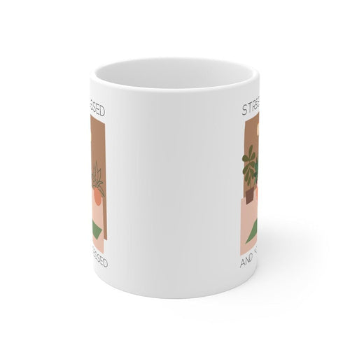 Stressed, B lessed and Yoga Obsessed Mug EasyOptionXY LLC