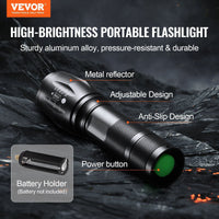 VEVOR 2 Pack Flashlights 3000 High Lumens 5 Modes Adjustable Focus Flashlight EasyOptionXY LLC