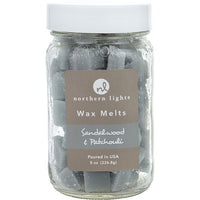 SANDALWOOD & PATCHOULI by Northern Lights SIMMERING FRAGRANCE CHIPS - 8 OZ JAR CONTAINING 100 MELTS EasyOptionXY LLC