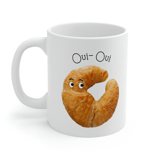 Oui Oui French Croissant Novelty Mug EasyOptionXY LLC