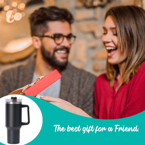 40oz large capacity tumbler With Handle And Straw Lid, Insulated Reusable Stainless Steel Water Bottles Travel Mug Coffee Cup car cup water cup For Men Women Outdoor Camping Driving, gift EasyOptionXY LLC