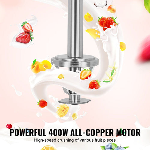 VEVOR Ice Cream Blender 400W Ice Cream Mixer Stir Machine 304 Stainless Steel EasyOptionXY LLC