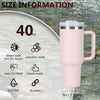 40oz V2 large capacity tumbler,  With Handle And Straw Lid, Insulated Reusable Stainless Steel Water Bottles Travel Mug Coffee Cup car cup water cup For Men Women Outdoor Camping Driving, gift EasyOptionXY LLC