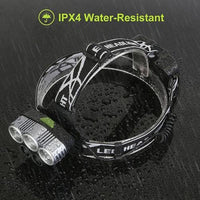 Rechargeable Headlamp for Camping Cycling Hiking Hunting EasyOptionXY LLC
