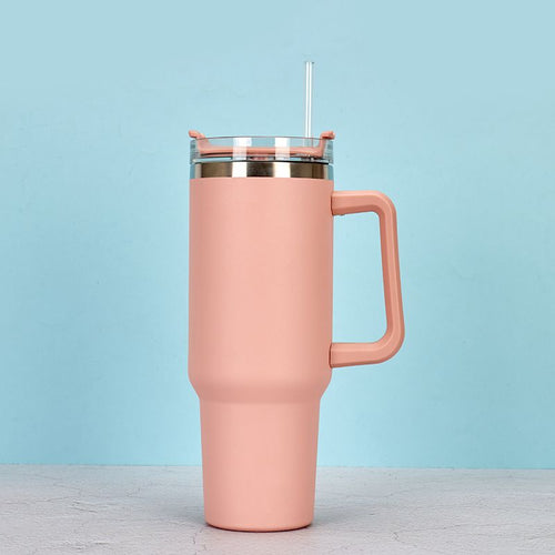 1200ml Stainless Steel Mug Coffee Cup Thermal Travel Car Auto Mugs T hermos 40 Oz Tumbler with Handle Straw Cup Drinkware New In EasyOptionXY LLC