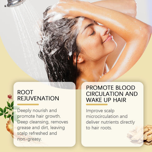 OUHOE Dark Hair Shampoo nourishes hair roots and improves dry and frizzy hair at the end EasyOptionXY LLC