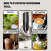 Milk Frother, Handheld Electric Blender stick, Drink Mixer with F ood G rade Stainless Steel Stirrer, Battery Operated Foam Maker for Coffee, Cappuccino, Frappe, Matcha, Hot Chocolate Latte EasyOptionXY LLC