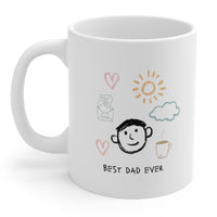 Funny Best Dad Ever Coffee Tea Mug EasyOptionXY LLC
