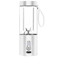 1pc 530ML Powerful Portable Blender For Smoothies Shakes USB Rechargeable Food Processor Fruit Mixer Machine Mini Juicer Blender Cup EasyOptionXY LLC