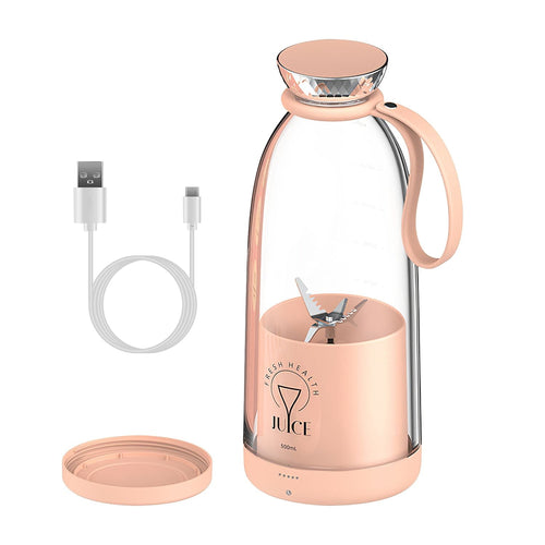16.9OZ Portable Fruit Blender Electric Rechargeable Juice Cup for Shakes Smoothies Juice Personal Fruit Mixer with 6 Blades EasyOptionXY LLC