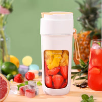Portable Wireless Blender With The Straw; USB Travel Juice Cup Baby Food Mixing Juicer Machince With Updated 8 Blades 3000mAh Rechargeable Battery EasyOptionXY LLC