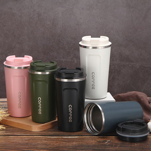 12 oz Stainless Steel Vacuum Insulated Tumbler - Coffee Travel Mug Spill Proof with Lid - T hermos Cup for Keep Hot/Ice Coffee; Tea and Beer EasyOptionXY LLC