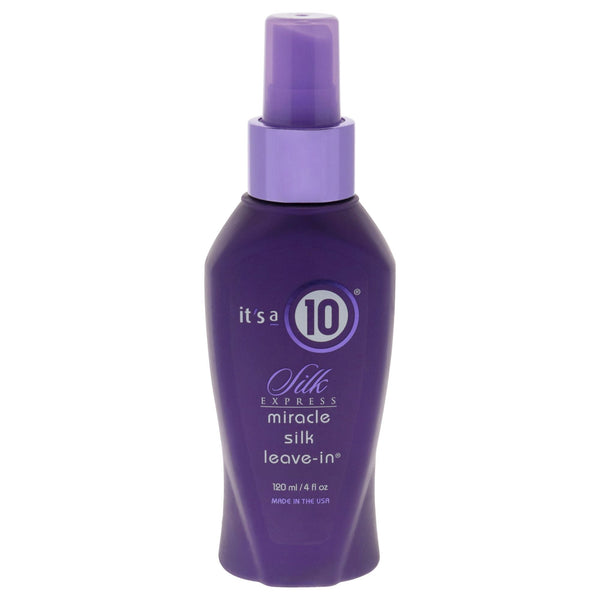 Silk Express Miracle Silk Leave-In by Its A 10 for Unisex - 4 oz Conditioner EasyOptionXY LLC