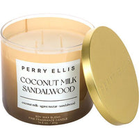 PERRY ELLIS COCONUT MILK & SANDALWOOD by Perry Ellis SCENTED CANDLE 14.5 OZ EasyOptionXY LLC