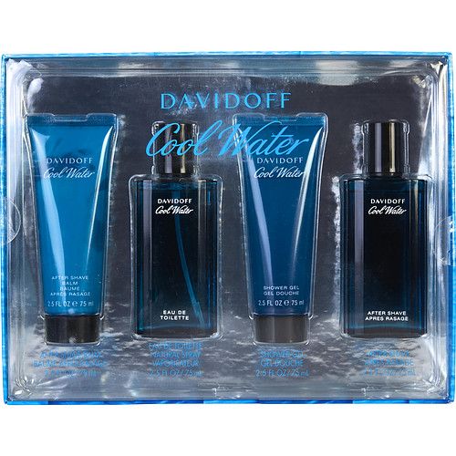 COOL WATER by Davidoff EDT SPRAY 2.5 OZ & AFTERSHAVE 2.5 OZ & AFTERSHAVE BALM 2.5 OZ & SHOWER GEL 2.5 OZ EasyOptionXY LLC