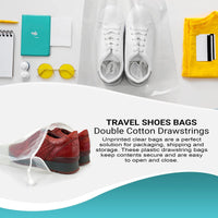 Clear Drawstring Bag, 12 x 18 Inches. Pack of 1000 Clear Plastic Drawstring Bags. 2 Mil Drawstring Clear Plastic Bags. Waterproof Clear Plastic Bags Drawstring for Cosmetics, Toiletries EasyOptionXY LLC