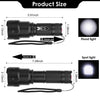 LED Rechargeable Flashlight Zoomable Aluminum Alloy Flashlight Torch EasyOptionXY LLC