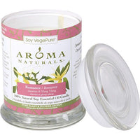 ROMANCE AROMATHERAPY by Romance Aromatherapy ONE 3X3.5 inch MEDIUM GLASS PILLAR SOY AROMATHERAPY CANDLE.COMBINES THE ESSENTIAL OILS OF YLANG YLANG & JASMINE TO CREATE PASSION AND ROMANCE EasyOptionXY LLC