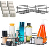 2Pcs Corner Shower Caddy Shelves Wall Mounted Basket Rack Bathroom Shampoo Holder Storage Organizer EasyOptionXY LLC