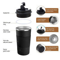 1pc; Stainless Steel Vacuum Insulated Tumbler; Coffee Travel Mug Spill Proof With Lid; T hermos Cup For Keep Hot/Ice Coffee; Tea And Beer EasyOptionXY LLC