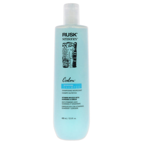 Sensories Calm Guarana and Ginger Nourishing Shampoo by Rusk for Unisex - 13.5 oz Shampoo EasyOptionXY LLC