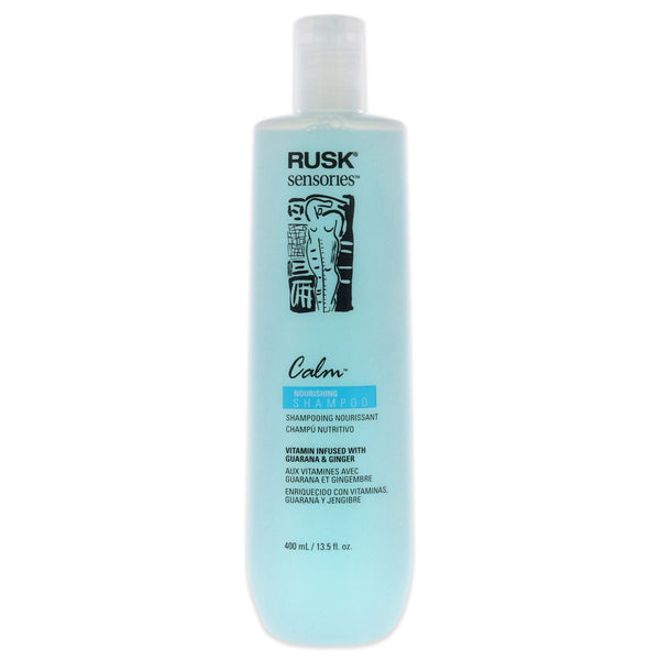 Sensories Calm Guarana and Ginger Nourishing Shampoo by Rusk for Unisex - 13.5 oz Shampoo EasyOptionXY LLC