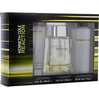 KENNETH COLE REACTION by Kenneth Cole EDT SPRAY 3.4 OZ & AFTERSHAVE BALM 3.4 OZ & ALL OVER BODY SPRAY 6 OZ EasyOptionXY LLC