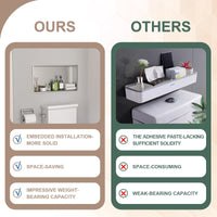 Brushed Stainless Steel Wall Shower  Niche , Double Recessed Shower Shelf for Bathroom EasyOptionXY LLC