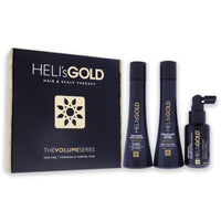 The Volume Series Travel Kit by Helis Gold for Unisex - 3 Pc 3.3oz Weightless Conditioner, 3.3oz Volumize Shampoo, 1.7oz Antidote Scalp and Hair Revitalizer EasyOptionXY LLC