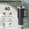 40oz large capacity tumbler With Handle And Straw Lid, Insulated Reusable Stainless Steel Water Bottles Travel Mug Coffee Cup car cup water cup For Men Women Outdoor Camping Driving, gift EasyOptionXY LLC