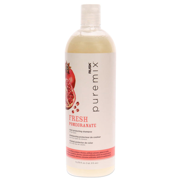 Puremix Fresh Pomegranate Color Protecting Shampoo by Rusk for Unisex - 35 oz Shampoo EasyOptionXY LLC