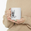 I Love Punk Rock Skeleton Hand Mug EasyOptionXY LLC