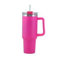 30OZ Straw Coffee Insulation Cup With Handle Portable Car Stainless Steel Water Bottle LargeCapacity Travel B PA F ree Thermal Mug EasyOptionXY LLC