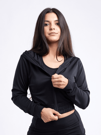 JupiterGear Athletic Zip-Up Crop Hoodie Jacket Jupiter Gear