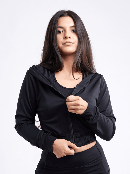 JupiterGear Athletic Zip-Up Crop Hoodie Jacket Jupiter Gear