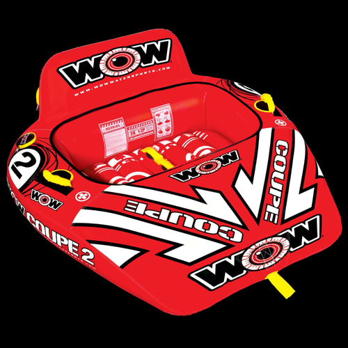 WOW Sports 2 Person Coupe Cockpit Towable Water Tube For Pool and Lake (15-1030) Jupiter Gear