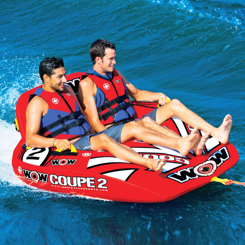 WOW Sports 2 Person Coupe Cockpit Towable Water Tube For Pool and Lake (15-1030) Jupiter Gear