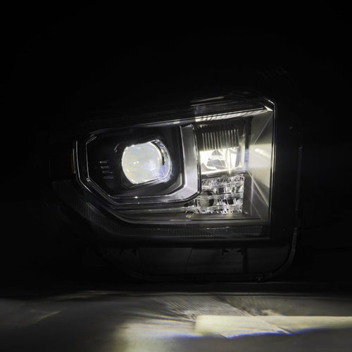 AlphaRex 14-21 Toyota Tundra MK II LUXX-Series LED Projector Headlights Black OffRoadUSA.com